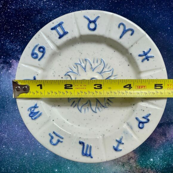 Y2K Celestial Zodiac Incense Holder UO Home Sun Face & Astrology Signs Ceramic - Picture 5 of 5